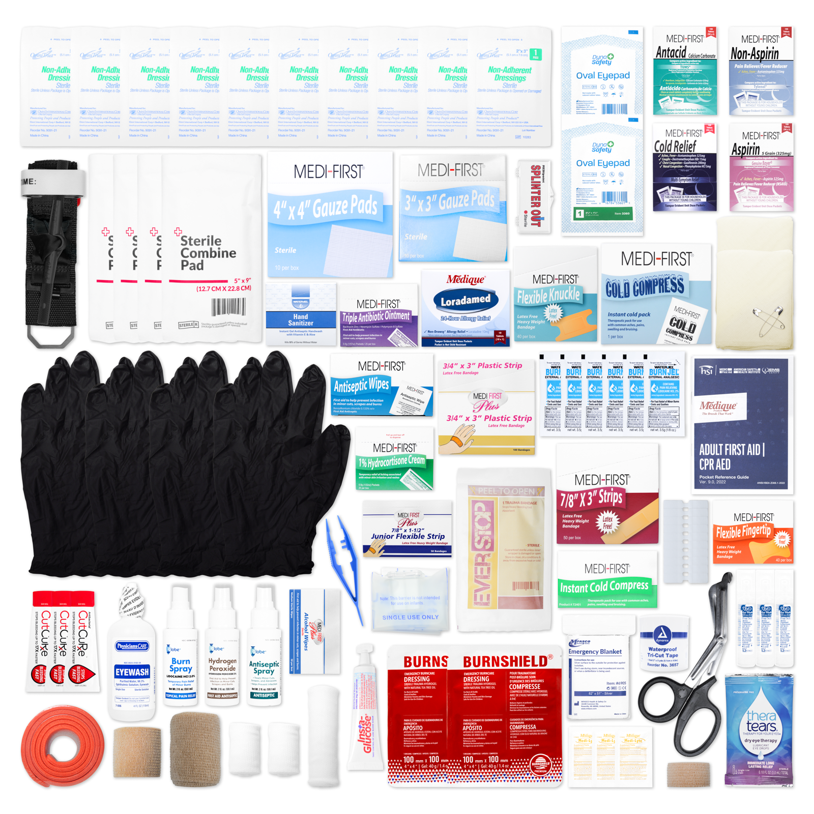Workplace Kit Refill Pack for Large 4 Shelf Kit With Medications