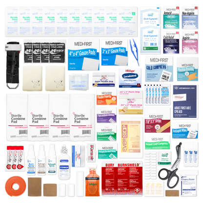 Large 4 Shelf Kit Refill With Medications 758 Piece