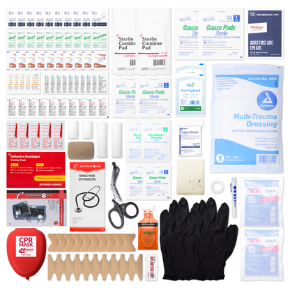 Emergency First Aid Kit Bag AMZ Fill Bright Green