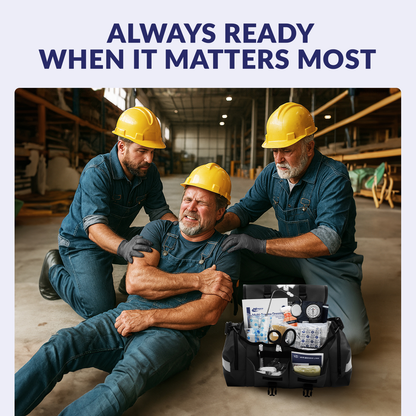 Emergency Response First Aid Kit Black Bag