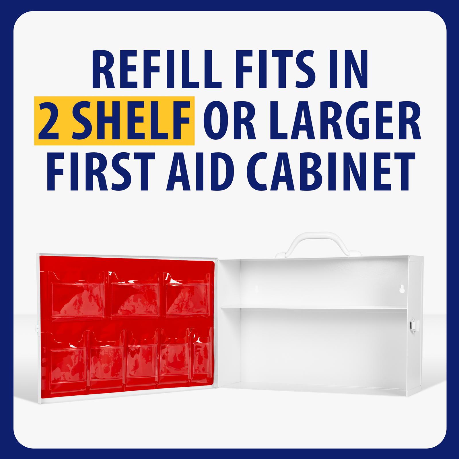 Complete First Aid Kit Refill 2 Shelf OSHA Class A Essentials 388 Piece