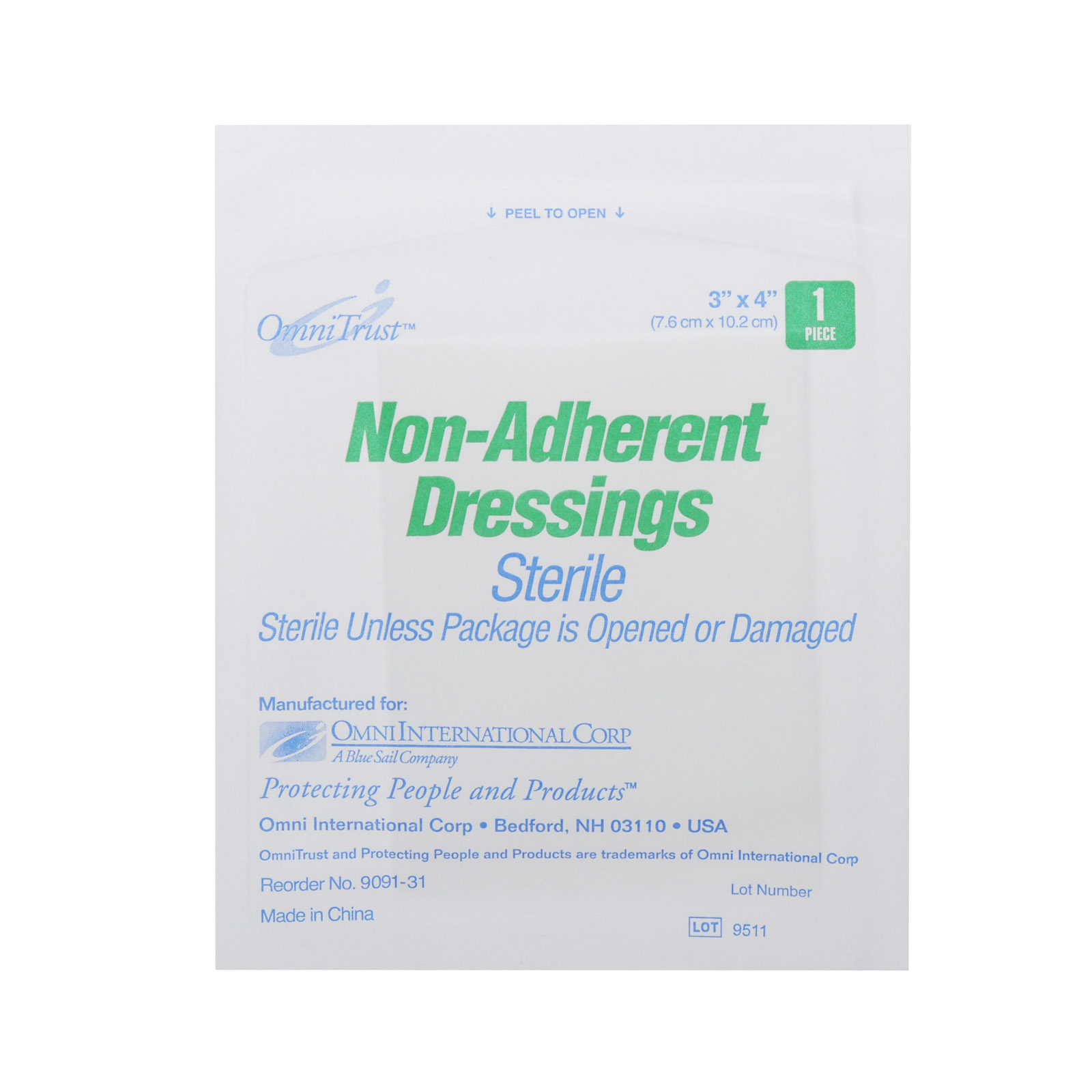 Non Adherent Pad 3x4 Sterile Each – MFASCO Health & Safety