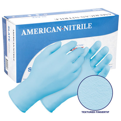 Slate Nitrile Gloves 5 mil (100/Bx) Made in the USA