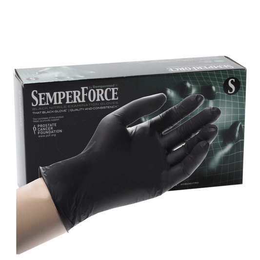 Black Nitrile Gloves by Semperforce (100/Bx)