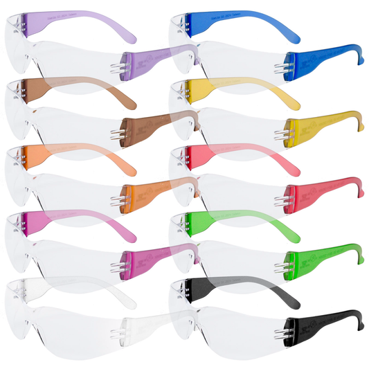 Starlight Gumball Safety Glasses Multi Colored 10/bx
