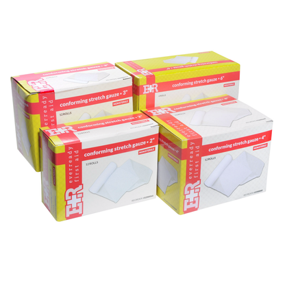 Gauze Roll Bandage Non-sterile Stretch 12/pkg