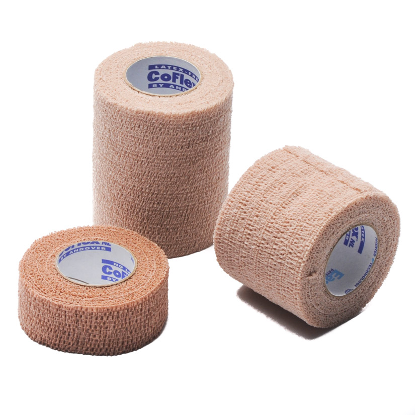 Coflex Elastic Bandage Latex Free Tan Bulk Box