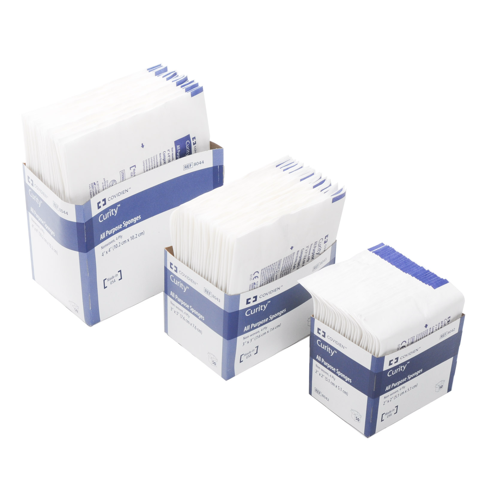 Kendall Curity Coviden Gauze Sponge Sterile 25 Packets Of 2