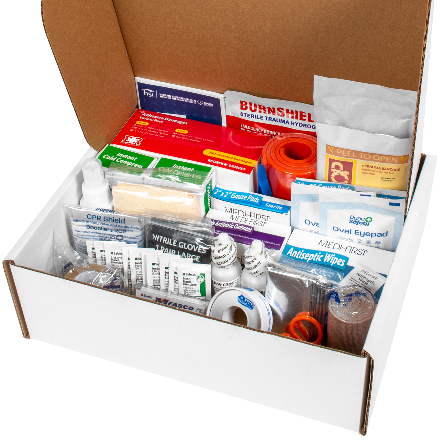 Complete First Aid Kit Refill 2 Shelf OSHA Class A Essentials 388 Piece