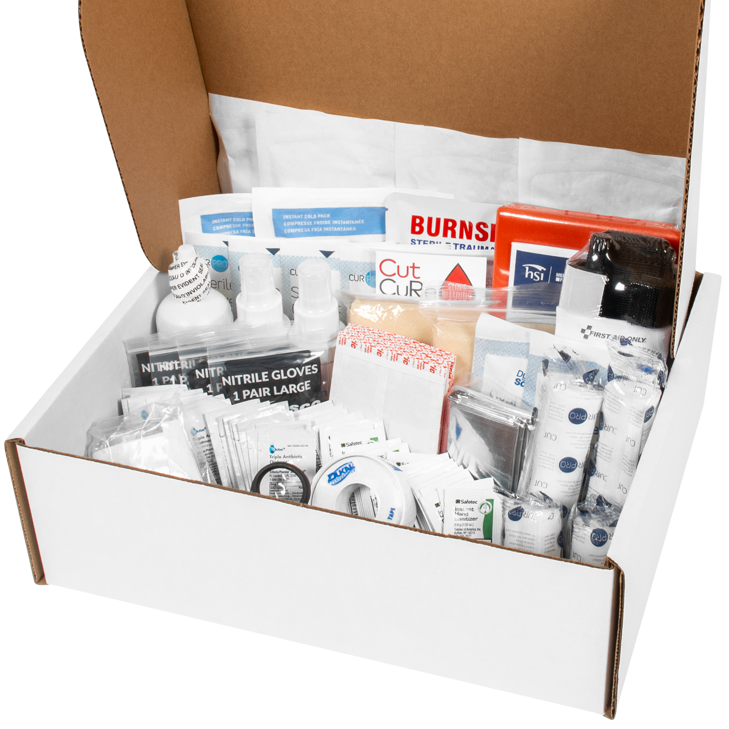 OSHA Class B First Aid Kit Refill With Easy Use Sprays 129 Piece