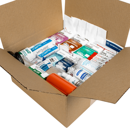 Extra Large 5 Shelf First Aid Kit Refill Pack 1398 Piece Includes Medications