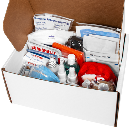 OSHA Compliance First Aid Refill Pack with First Aid, Bleeding & Biohazard Supplies 247 Piece