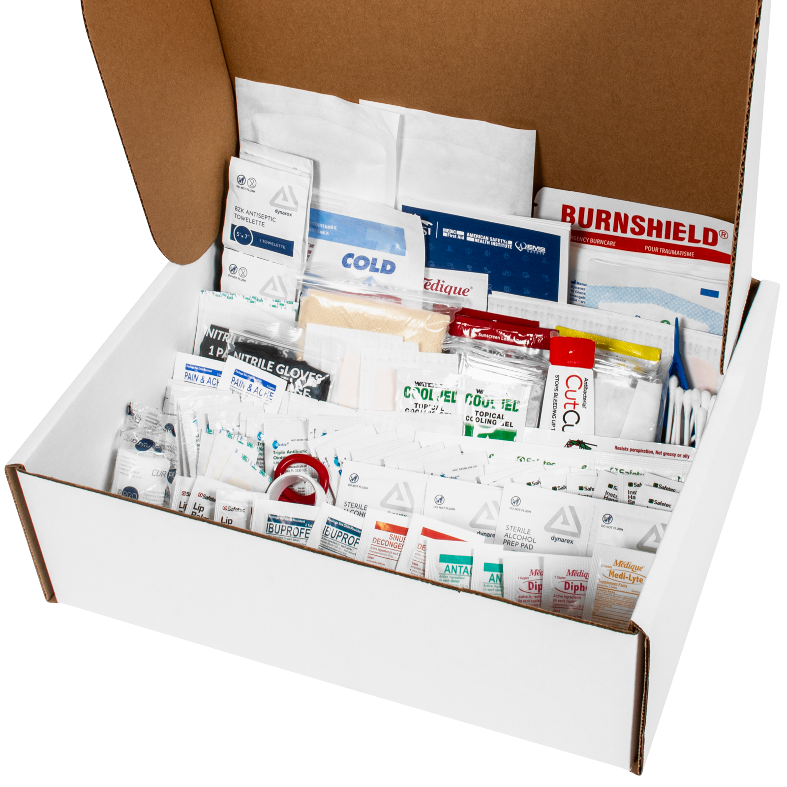 DOT Deluxe First Aid Kit Refill Pack 142 Piece OSHA/ANSI/DOT Required Supplies