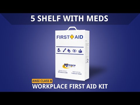 First Aid Kit 5 Shelf Deluxe OSHA Fill